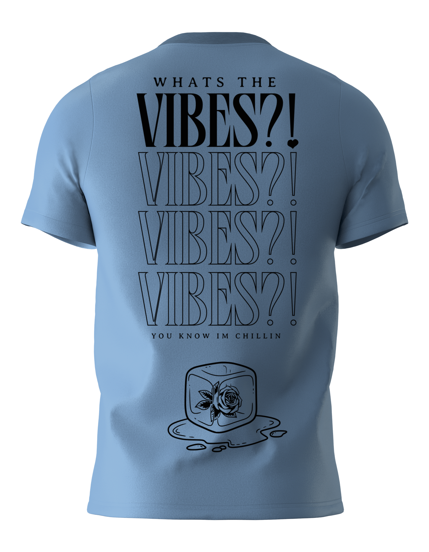 Carolina Blue - "Whats the Vibes?!" T-Shirt