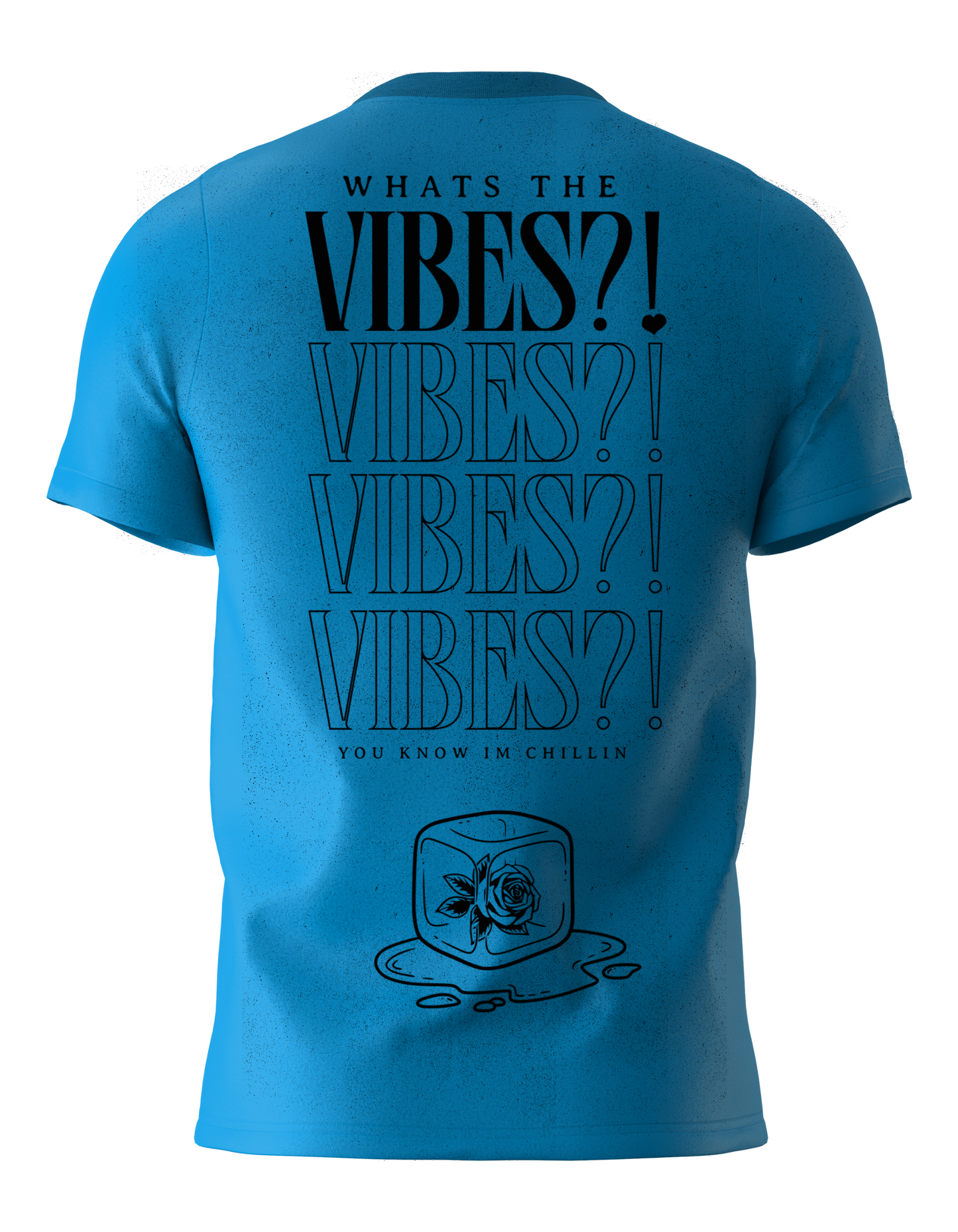 Heather SAPPHIRE - "Whats the Vibes?!" T-Shirt